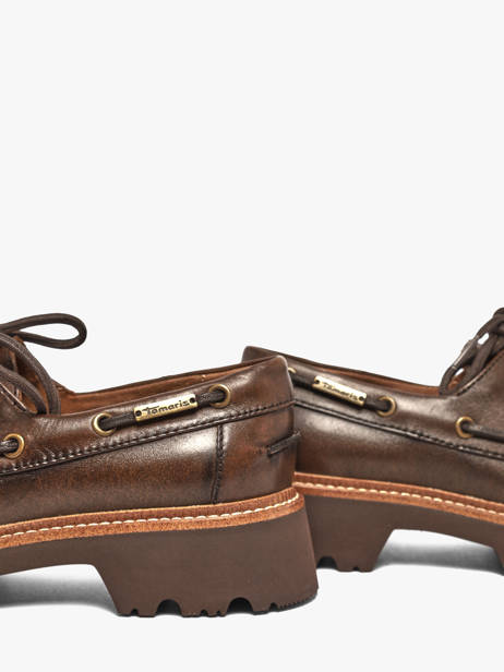 Chaussures Derbies En Cuir Tamaris Marron women 47 vue secondaire 2