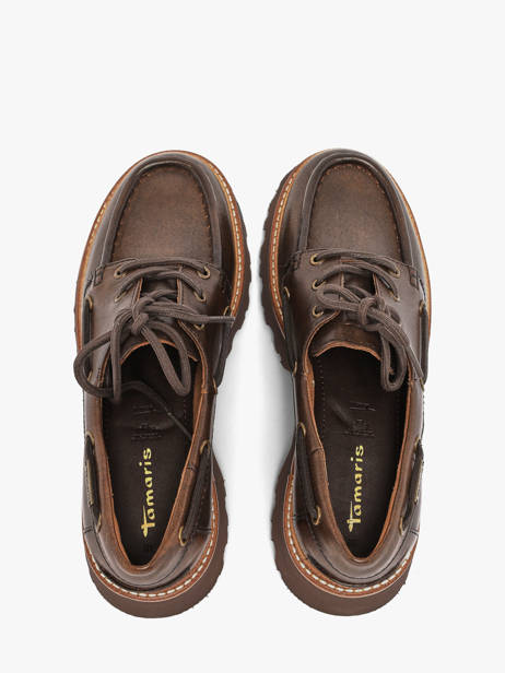 Chaussures Derbies En Cuir Tamaris Marron women 47 vue secondaire 3