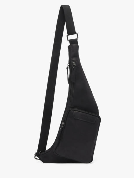 Sac Bandoulière Tolosa Cuir Etrier Noir tolosa ETOL737S