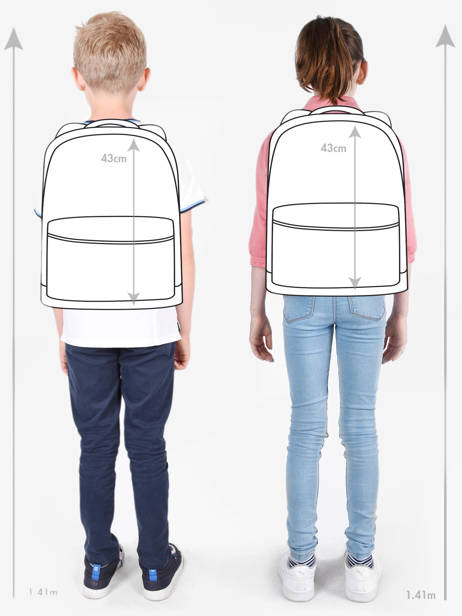 Sac à Dos 1 Compartiment Kipling Bleu back to school / pbg PBGI5140 vue secondaire 1