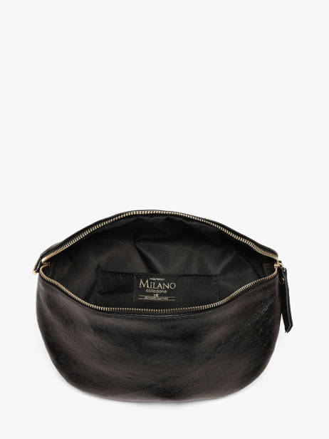 Sac Banane Cuir Milano Noir nine NI21123O vue secondaire 2