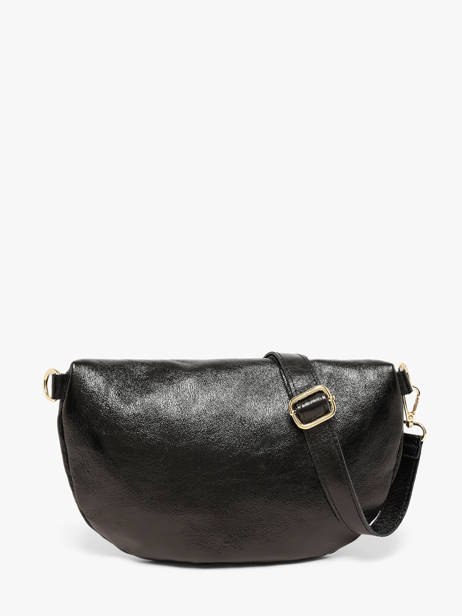 Sac Banane Cuir Milano Noir nine NI21123O vue secondaire 3