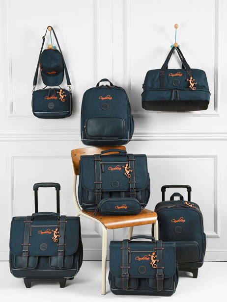 Sac De Sport Cameleon Bleu vintage urban SH42 vue secondaire 7
