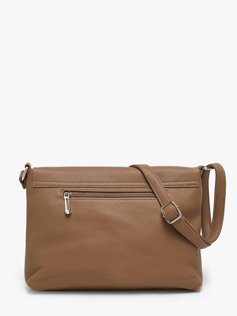Sac Bandoulière Grained Flora & co Marron grained F8045 vue secondaire 2