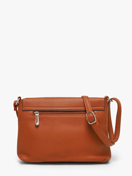 Sac Bandouliere Vintage Flora & co Marron grained F8044 vue secondaire 2