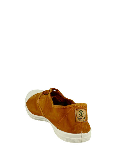 Sneakers Natural world Marron women 102E vue secondaire 2