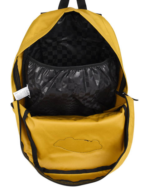 Sac à Dos 1 Compartiment Vans Jaune backpack VN0A3UI6 vue secondaire 4