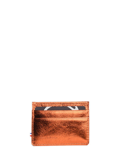 Porte-cartes Etincelle Irisée Cuir Etrier Rose etincelle irisee EETI011 vue secondaire 2