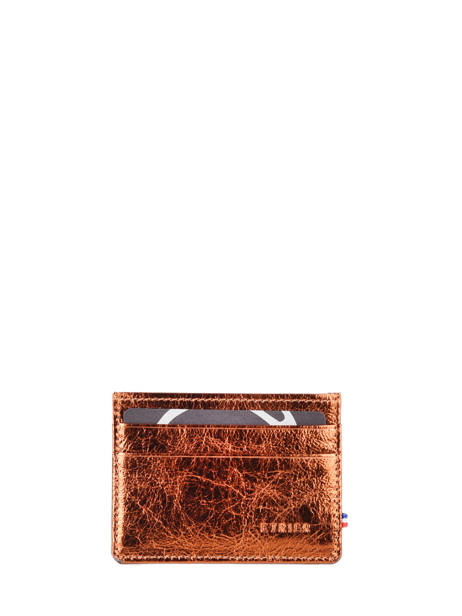 Porte-cartes Etincelle Irisée Cuir Etrier Rose etincelle irisee EETI011