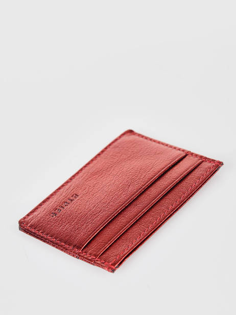 Porte-cartes Etincelle Irisée Cuir Etrier Rouge etincelle irisee EETI011 vue secondaire 1