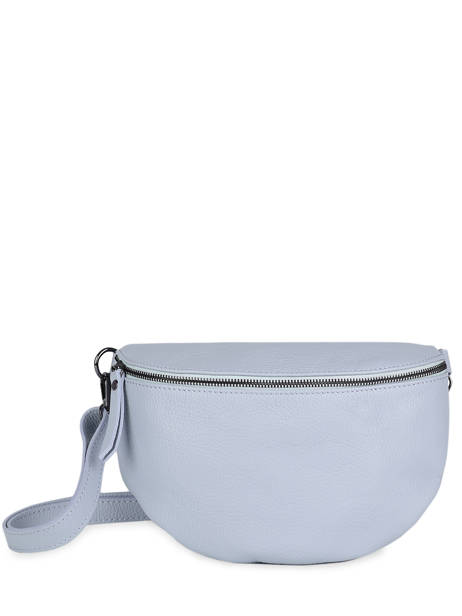 Sac Banane Caviar Cuir Milano Bleu caviar CA21123