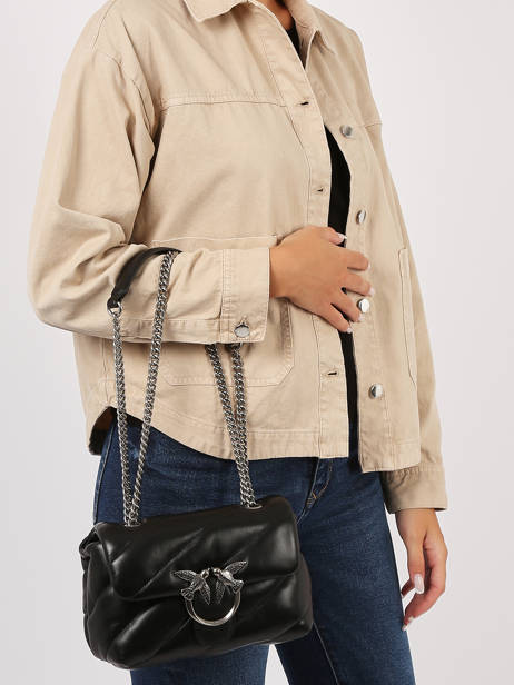 Sac Bandoulière Love Bag Puff  Pinko Noir love bag puff A0F2 vue secondaire 1